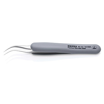 Knipex precizna pinceta sa gumenim ručkama ESD zakrivljena 122mm 92 31 10 ESD Knipex precizna pinceta sa gumenim ručkama ESD zakrivljena 122mm 92 31 10 ESD
