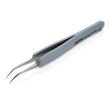 Knipex precizna pinceta sa gumenim ručkama ESD zakrivljena 122mm 92 31 10 ESD Knipex precizna pinceta sa gumenim ručkama ESD zakrivljena 122mm 92 31 10 ESD