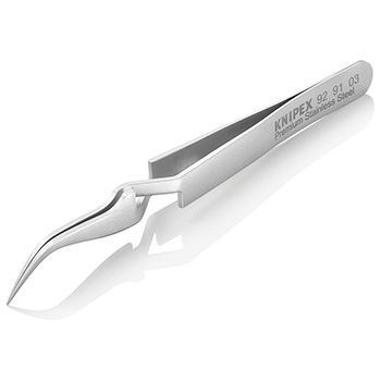 Knipex precizna ukrštena pinceta zakrivljena 115mm 92 91 03 Knipex precizna ukrštena pinceta zakrivljena 115mm 92 91 03