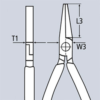 Knipex pljosnata klešta za hvatanje 1000V VDE 160mm 20 06 160-2