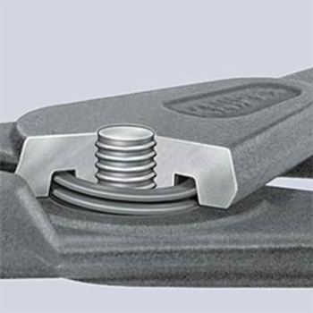 Knipex precizna klešta za spoljašnje sigurnosne prstenove sa graničnikom kriva 130mm 49 41 A11-3