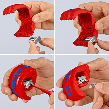 Knipex rezač plastičnih cevi 90 22 10 BK Knipex rezač plastičnih cevi 90 22 10 BK
