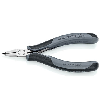 Knipex sečice čeone za elektroniku ESD 120mm 64 62 120 ESD Knipex sečice čeone za elektroniku ESD 120mm 64 62 120 ESD