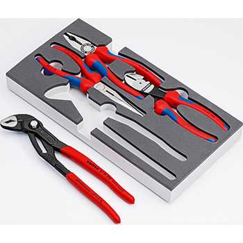 Knipex komplet klešta Basic 4/1 u penastom ulošku 00 20 01 V15-2