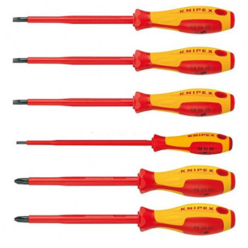 Knipex izolovani električarski odvijači 1000V set 6/1 00 20 12 V01-1