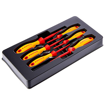 Knipex set krstastih izolovanih odvijača 1000V 6/1 00 20 12 V03 Knipex set krstastih izolovanih odvijača 1000V 6/1 00 20 12 V03