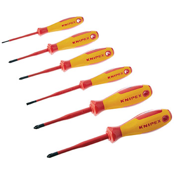 Knipex set izolovanih odvijača 1000V 6/1 00 20 12 V04 Knipex set izolovanih odvijača 1000V 6/1 00 20 12 V04