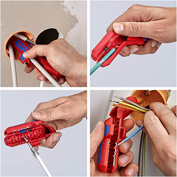 Knipex komplet klešta za električne instalacije 3/1 00 31 30 BK V01 Knipex komplet klešta za električne instalacije 3/1 00 31 30 BK V01