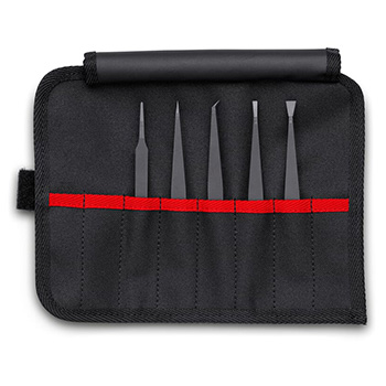 Knipex komplet plastičnih pinceta ESD 5kom 92 00 05 ESD Knipex komplet plastičnih pinceta ESD 5kom 92 00 05 ESD