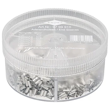 Knipex asortiman neizolovanih hilzni 0,50-2,50mm² 97 99 910 Knipex asortiman neizolovanih hilzni 0,50-2,50mm² 97 99 910