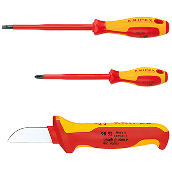 Knipex komplet izolovanog alata u koferu 17 kom 98 99 11-2