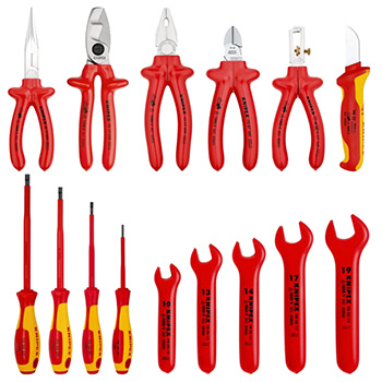 Knipex komplet izolovanog alata u torbici 15 kom 98 99 13 Knipex komplet izolovanog alata u torbici 15 kom 98 99 13
