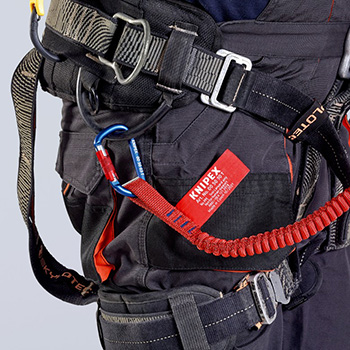 Knipex traka i karabiner za osiguranje alata od pada 6kg/13lbs 00 50 12 T BK Knipex traka i karabiner za osiguranje alata od pada 6kg/13lbs 00 50 12 T BK