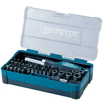Makita 47-delni komplet sa ključem sa skakavicom i umecima B-36170 Makita 47-delni komplet sa ključem sa skakavicom i umecima B-36170