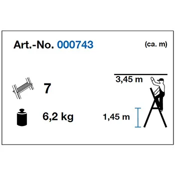 Krause Corda kućne merdevine 7 gazišta 000743-7