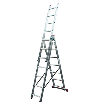 Krause Corda mnogonamenske merdevine 3x7 gazišta kontra nastavak 033376 Krause Corda mnogonamenske merdevine 3x7 gazišta kontra nastavak 033376