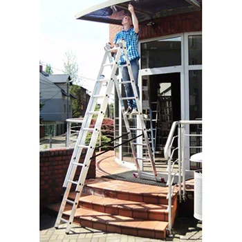 Krause Corda mnogonamenske merdevine 3x9 gazišta kontra nastavak 033390 Krause Corda mnogonamenske merdevine 3x9 gazišta kontra nastavak 033390