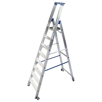 Krause Stabilo kotrljajuće stepenaste merdevine plave 8 gazišta 124654 Krause Stabilo kotrljajuće stepenaste merdevine plave 8 gazišta 124654