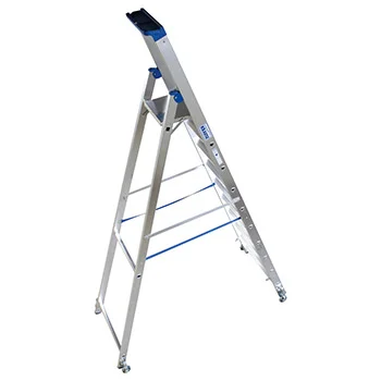 Krause Stabilo kotrljajuće stepenaste merdevine plave 10 gazišta 124661 Krause Stabilo kotrljajuće stepenaste merdevine plave 10 gazišta 124661