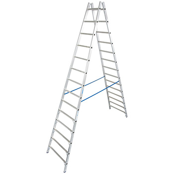 Krause Stabilo sigurnosne obostrane merdevine 2x14 gazišta 124951-1