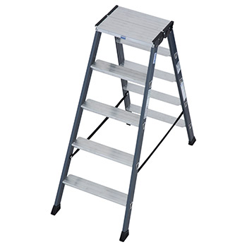 Krause Monto obostrane merdevine eloksirane SePro D 2x5 gazišta 125828 Krause Monto obostrane merdevine eloksirane SePro D 2x5 gazišta 125828