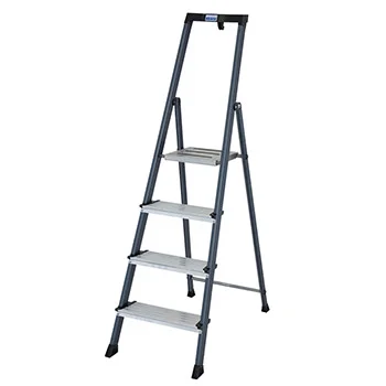 Krause Monto kućne merdevine eloksirane Securo 4 gazišta 126429-8