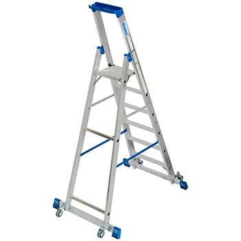 Krause Stabilo kotrljajuće stepenaste merdevine sa osloncem 6 gazišta 127303-1