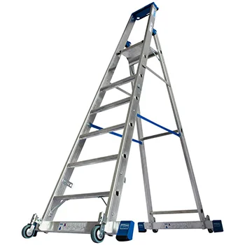 Krause Stabilo kotrljajuće stepenaste merdevine sa osloncem 7 gazišta 127310 Krause Stabilo kotrljajuće stepenaste merdevine sa osloncem 7 gazišta 127310