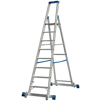 Krause Stabilo kotrljajuće stepenaste merdevine sa osloncem 8 gazišta 127327 Krause Stabilo kotrljajuće stepenaste merdevine sa osloncem 8 gazišta 127327