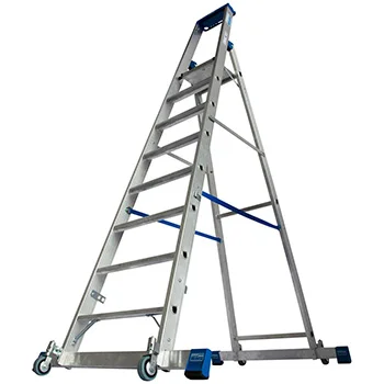 Krause Stabilo kotrljajuće stepenaste merdevine sa osloncem 8 gazišta 127327 Krause Stabilo kotrljajuće stepenaste merdevine sa osloncem 8 gazišta 127327