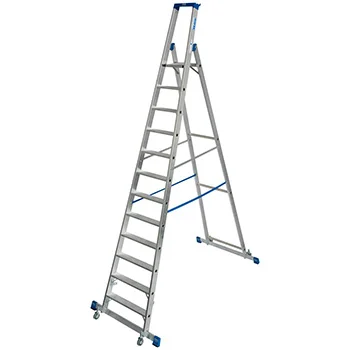 Krause Stabilo kotrljajuće stepenaste merdevine sa osloncem 12 gazišta 127365 Krause Stabilo kotrljajuće stepenaste merdevine sa osloncem 12 gazišta 127365