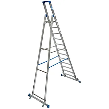 Krause Stabilo kotrljajuće stepenaste merdevine sa osloncem 12 gazišta 127365 Krause Stabilo kotrljajuće stepenaste merdevine sa osloncem 12 gazišta 127365