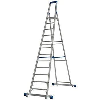 Krause Stabilo kotrljajuće stepenaste merdevine sa osloncem 12 gazišta 127365 Krause Stabilo kotrljajuće stepenaste merdevine sa osloncem 12 gazišta 127365