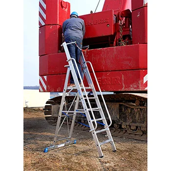 Krause Stabilo stojeće merdevine sa velikom platformom i lancem 6 gazišta 127501 Krause Stabilo stojeće merdevine sa velikom platformom i lancem 6 gazišta 127501