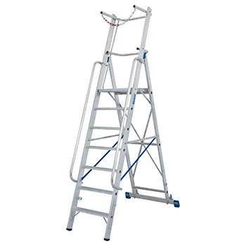 Krause Stabilo stojeće merdevine sa velikom platformom i lancem 7 gazišta 127518 Krause Stabilo stojeće merdevine sa velikom platformom i lancem 7 gazišta 127518