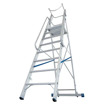 Krause Stabilo stojeće merdevine sa velikom platformom i lancem 8 gazišta 127525 Krause Stabilo stojeće merdevine sa velikom platformom i lancem 8 gazišta 127525