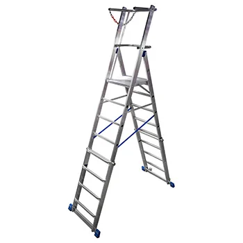 Krause Stabilo teleskopske merdevine sa platformom i lancem 6-8 gazišta 127624 Krause Stabilo teleskopske merdevine sa platformom i lancem 6-8 gazišta 127624