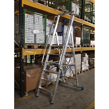 Krause Stabilo stojeće merdevine sa velikom platformom 6 gazišta 127761 Krause Stabilo stojeće merdevine sa velikom platformom 6 gazišta 127761