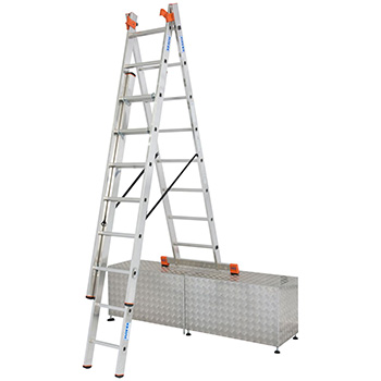 Krause Monto mnogonamenske merdevine Tribilo 3x8 gazišta kontra nastavak 129741 Krause Monto mnogonamenske merdevine Tribilo 3x8 gazišta kontra nastavak 129741