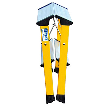 Krause Monto pokretne sklopive merdevine Rolly 2x2 gazišta žute 130044 Krause Monto pokretne sklopive merdevine Rolly 2x2 gazišta žute 130044