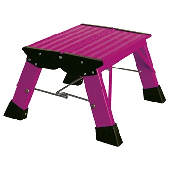 Krause Monto obostrane merdevine Treppy PlusLine 1 gazište pink 130358 Krause Monto obostrane merdevine Treppy PlusLine 1 gazište pink 130358