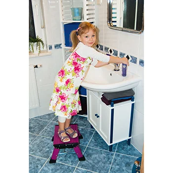 Krause Monto obostrane merdevine Treppy PlusLine 1 gazište pink 130358 Krause Monto obostrane merdevine Treppy PlusLine 1 gazište pink 130358