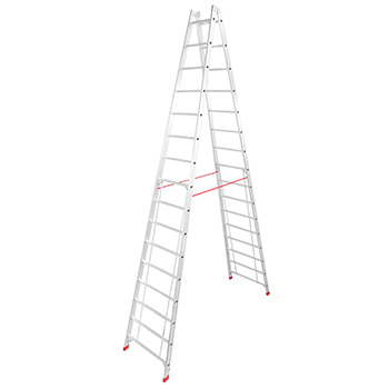 Krause Stabilo sigurnosne obostrane merdevine 2x16 gazišta 801746