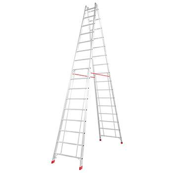 Krause Stabilo sigurnosne obostrane merdevine 2x16 gazišta 801746-1