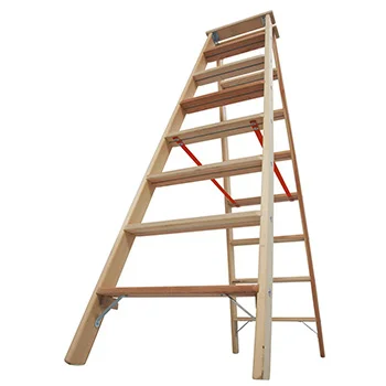 Krause Stabilo stepeničaste drvene merdevine 2x10 gazišta 818270-2