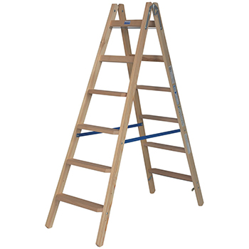 Krause Stabilo stepeničaste drvene merdevine 2x6 gazišta 818331 Krause Stabilo stepeničaste drvene merdevine 2x6 gazišta 818331