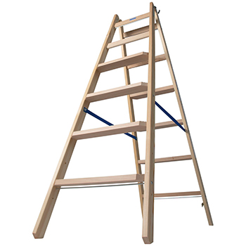 Krause Stabilo stepeničaste drvene merdevine 2x6 gazišta 818331 Krause Stabilo stepeničaste drvene merdevine 2x6 gazišta 818331