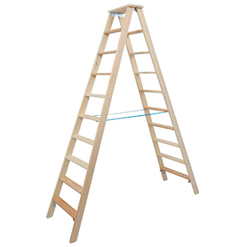 Krause Stabilo drvene stepenaste merdevine 2x10 gazišta 818461 Krause Stabilo drvene stepenaste merdevine 2x10 gazišta 818461