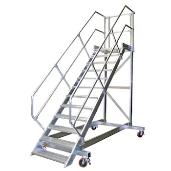 Krause pokretne stepenice sa platformom 10 gazišta nagib 45° 600mm 827890 Krause pokretne stepenice sa platformom 10 gazišta nagib 45° 600mm 827890