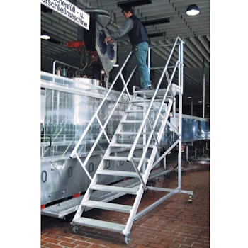 Krause pokretne stepenice sa platformom 10 gazišta nagib 45° 1000mm 828293 Krause pokretne stepenice sa platformom 10 gazišta nagib 45° 1000mm 828293